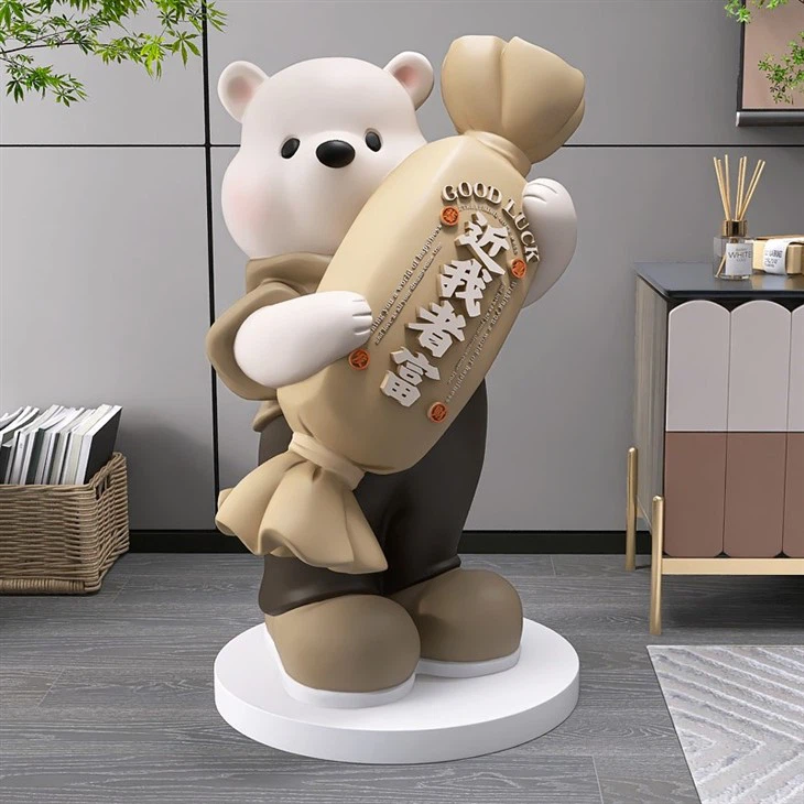 Cartoonish Candy Bear Statue