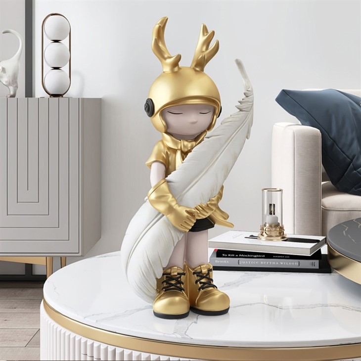 Nature Spirit Hooded Boy Statue